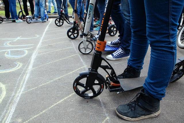 trajet trottinette électrique