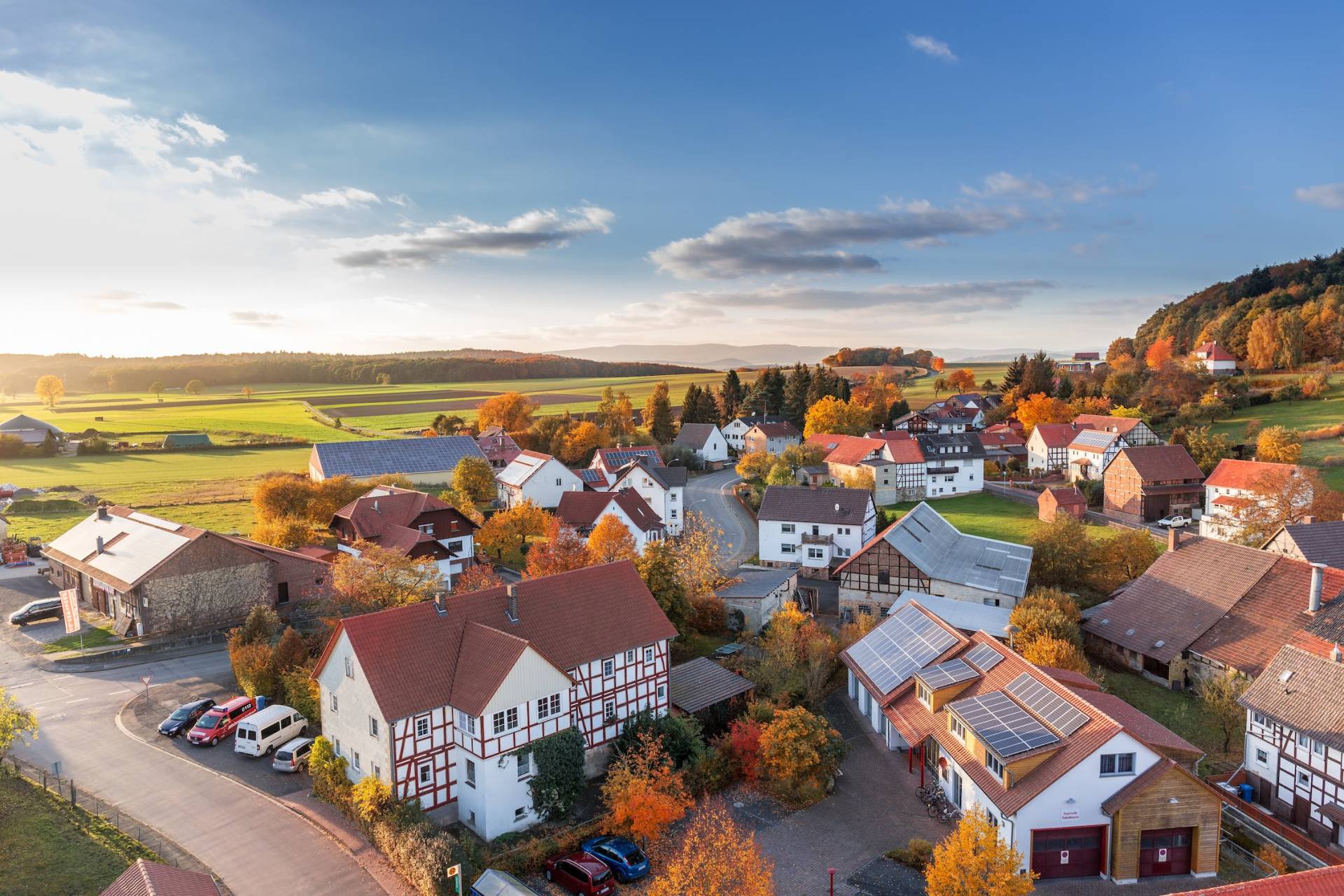 une petite ville dans laquelle l'assurance habitation n'est pas chère